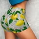 thumbnail image 4 of Fotbe Lemon Seamless Pattern Oil Painting Effect Shorts Sin Costuras – Shorts Deportivos de Cintura Alta para Mujer, Elásticos para Gimnasio, Yoga, Running o Ciclismo-Medium, 4 of 8