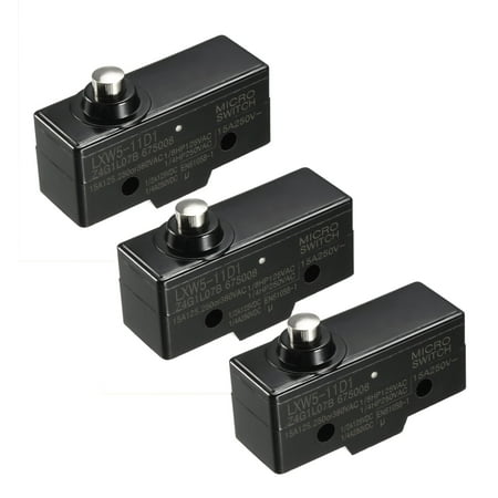 3PCS LXW5-11D1 1NO + 1NC Short Reed Snap Button Lever Type Micro Limit ...