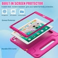 thumbnail image 4 of SUPNICE Kids Case with Screen Protector for iPad 9.7 Inch 2018/2017, Shockproof Convertible Handle Stand Kids Case for iPad 9.7 2017/2018 (iPad 5th and 6th Generation),iPad Air 2, Rose Pink, 4 of 8