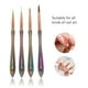 thumbnail image 4 of Cepillo De Gel Para Extensión De Uñas, Juego De Pinceles Para Decoración De Uñas, Ergonómico Sintético De 4 Piezas Para Uso Doméstico, 4 of 7