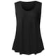 thumbnail image 5 of ICHUANYI Clearance Women's Fashion Solid Vest Round-Neck Loose Sleeveless T-shirt Pullover Tops(Black, XL) ICHUANYI WER2023080700713, 5 of 7