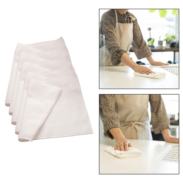 5 Paños de Limpieza de Microfibra Soledad 27cmx30cm