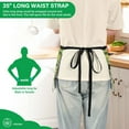 thumbnail image 3 of Yayeee Waist Apron with Pockets for Cooking Waterproof Half Server Aprons, Black Martini, 3 of 7