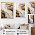 thumbnail image 4 of Designart "The River Of Golden And White Marble II" Abstract Marble Canvas Prints, 4 of 7