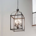 thumbnail image 4 of 42568BK Kichler Lighting Larkin - 6 Light X-Large Cage Foyer with Traditional Design-36.25 inches tall by 18 inches wide-Black Finish    -Traditional, 4 of 5