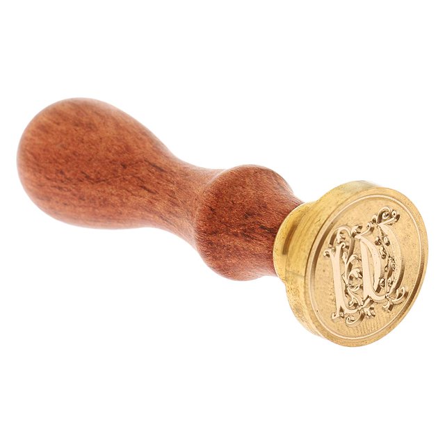 Alfabeto con mango de madera para manualidades, regalos y artículos de papelería. W
