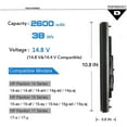 thumbnail image 4 of HS04 HS03 Battery for HP 807956-001 807957-001 15-AY039WM 15-AY041WM 15-AY009DX, 4 of 6