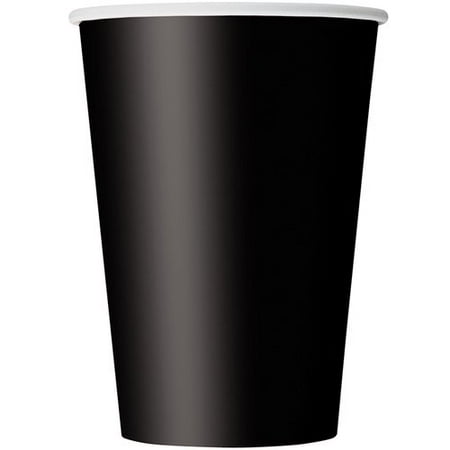 Paper Cup Cups - 12oz Paper Cups, Black, 10ct