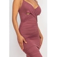 thumbnail image 6 of Midi Dress with Ruched Cross Wrap, 6 of 10