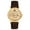 Browngold, variant on Men's Analog Quartz Leather Watch: Round Case No Markers - Christmas Gift for Son