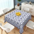 thumbnail image 3 of Tchckioa Tribal Floral Square Tablecloth for Kitchen,Stain Resistant Table Cloth,52x52 Inch,Blue, 3 of 6