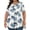 E-White and Blue, variant on Womens Plus Size Tops Tunic Short Sleeve Crew Neck Shirts Casual Soft Blouse 1X-5X