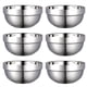 thumbnail image 1 of Bestonzon 6pcs Cuencos de doble capa de acero inoxidable Cuencos de acero inoxidable Anti-Scald Rice Bowls Home Food Bowls (13 cm), 1 of 5