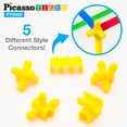 thumbnail image 4 of Juego de construcción PicassoTiles, juego de construcción con pajitas, 400 piezas, 4 of 9