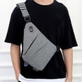 thumbnail image 1 of Sling Pack Mochila cruzada delgada Bolsa de pecho informal ligera para deportes al aire libre Viajes Senderismo, 1 of 4