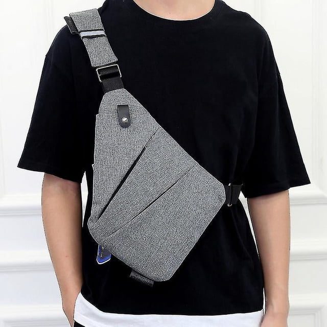 Sling Pack Mochila cruzada delgada Bolsa de pecho informal ligera para deportes al aire libre Viajes Senderismo