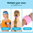 thumbnail image 5 of Raindrops Sweatbands Assorted Color Non Slip Stretchy for Sports Use 6Pcs, 5 of 8