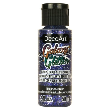 UPC: 0766218112149 | DecoArt Galaxy Glitter Paint – Deep Space Blue  2 oz