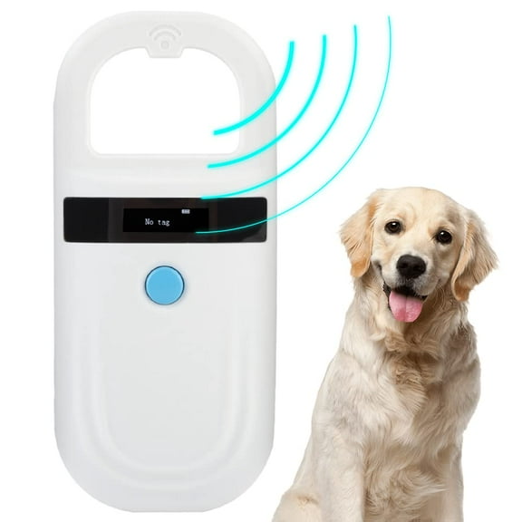 Watris Veiyi Dog Microchip Scanner,  with OLED Display Screen, Supports FDX-B（ISO11784/11785）and EMID Microchips, for Animal/Pets/Pigs/Dogs/Cats