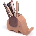 thumbnail image 2 of Soporte de lápiz de madera para taza de bolígrafo compatible con organizador de escritorio con soporte para teléfono móvil Afortunado Sencillez, 2 of 4