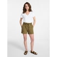 thumbnail image 2 of Time and Tru Women's Slub V Neck Tee with Short Sleeves, Sizes XS-XXXL, 2 of 5