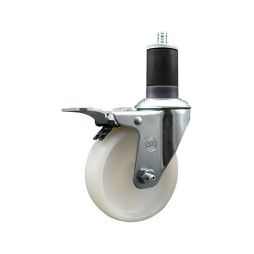 4 Inch Nylon Swivel 1-5/8 Inch Expanding Stem Caster Total Lock Brake SCC
