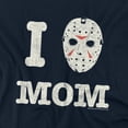 thumbnail image 2 of Friday The 13Th Mommas Boy Women's T Shirt, Navy, Large, 2 of 6