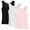 Pink+Black+White, variant on purcolt 3 Pack Women's Tank Pajamas Crew Neck Sleeveless Ladies Tank Top Undershirts Workout Tops Summer Pajamas