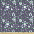 thumbnail image 2 of Ambesonne Floral Fabric by the Yard Upholstery, Flowers in Purple Tones Art, 3 Yards, Pale Eggplant and Multicolor, 2 of 5
