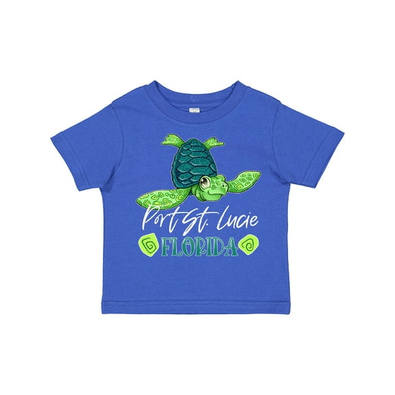 Inktastic Port St. Lucie, Florida Happy Sea Turtle Boys or Girls Toddler T-Shirt