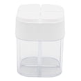 thumbnail image 2 of 2uds. 1 4 en tarros de especias Tarro de condimento para barbacoa Tarro de plástico transparente para condimentos Blanco, 2 of 2
