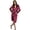 Red, variant on Harry Potter Womens' Velvet Robe Hogwarts Houses - Slytherin Gryffindor Ravenclaw Hufflepuff