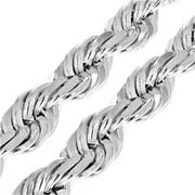 NECKLACES BY ERIK RAYO Necklaces for Men Women Kids Real Solid 925 Sterling Silver Chain Plata Diamond Cut Rope