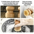 thumbnail image 6 of Bamboo Scrub Dish Brushes for Kitchen- Mini Dish Brush Natural Cleaning Scrubber Set for Washing Cast Iron Pots Pans, 6 of 8
