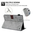 thumbnail image 5 of Dteck Fire HD 10 2021 Case - Folio PU Leather Smart Case Cover with Auto Wake/Sleep & Card Slots Compatible with All-New Amazon Fire HD 10 11th Generation / Fire HD 10 Plus 2021,Gray, 5 of 6