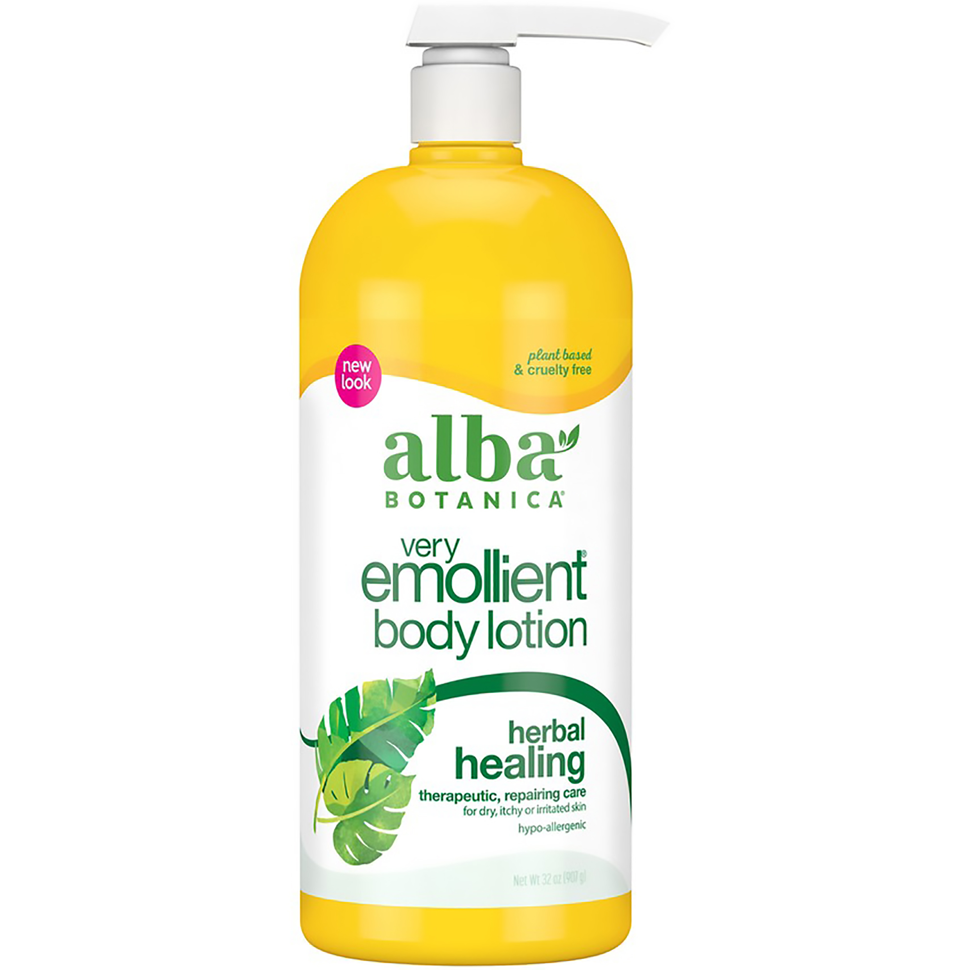 Alba Botanica Very Emollient Herbal Healing Body Lotion, 32 oz