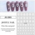 thumbnail image 2 of 15 hojas de pegatinas para decoración de uñas, pegatinas autoadhesivas para diseños de uñas, decoración de uñas, estrella blanca, corazón, mariposa, 2 of 7
