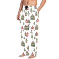 thumbnail image 2 of FORMRS Mens Pajama Pants with Pockets Sleepwear Lounge Bottoms Sizes S-2XL, Green Christmas House, 2 of 7