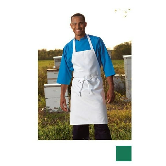 threads unisex restaurant bib apron, kelly, one size
