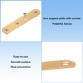 thumbnail image 2 of Paquete de 10 Soportes Planos Rectos, 3.74 x 0.71 Pulgadas Soporte de Reparación para Muebles de Madera/ Soporte de Caja de PC de Madera, Soporte de Muebles de Placa [Dorado], 2 of 6
