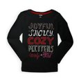 thumbnail image 1 of Gymboree Girls Cozy Sparkle Camiseta gráfica, Negro, 4, 1 of 1
