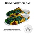 thumbnail image 6 of Lsque Landscape With Sunflowers Pattern Womens Comfort Cotton on Scuff With Memory Foam and Anti-skid Sole Slipper-46/47, 6 of 7