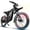 Black, variant on VTOKW T2000 Electric Dirt Bike for Adults,3000W Peak Electric Motorcycle 37MPH 48V 30Ah Battery,85+Miles Electric Bike,24" Fat Tire Ebike,Dual Hydraulic Brakes Mountain Bike,Full Suspension,UL2849