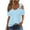 Blue, variant on T Shirts for Women Short Sleeve Solid Oversize V-Neck Cozy Style Vintage Shirts T-shirts Plain Ladies Tshirts Trendy Work Out Tshirt Tops Sports Holiday Beach Tee Blouse up to 50% Off Hot Pi