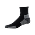 thumbnail image 5 of Gildan Men's Ultra Cotton Quarter Socks Black, 3 Pack, 5 of 5