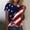 Blue-4th of july shirts for women, variant on AnuYalue Patriotic Shirts for Womens Independence Day Graphic Blouse Short Sleeve Crewneck Top