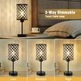 thumbnail image 4 of NATYSWAN Crystal Table Lamp for Bedroom,Modern Dimmable Touch Lamp with Crystal Shade,Bedside Nightstand Small Lamp for Living Room Home Office (Bulb Included), 4 of 8