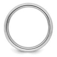 thumbnail image 7 of 925 Sterling Silver Rhodium-plated 6mm Brushed Fancy Band Ring Size 9.5, 7 of 7