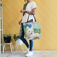 thumbnail image 6 of Large Canvas Bag 13.5x5.1x15 Inch Canvas Bag Shopping Canvas Bag Suitable For Outing Shopping Travel Out Of Large Capacity Storage Oil Painting Dog, 6 of 9