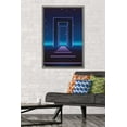 thumbnail image 2 of Geometric Neon Wall Poster, 22.375" x 34", Framed, 2 of 6